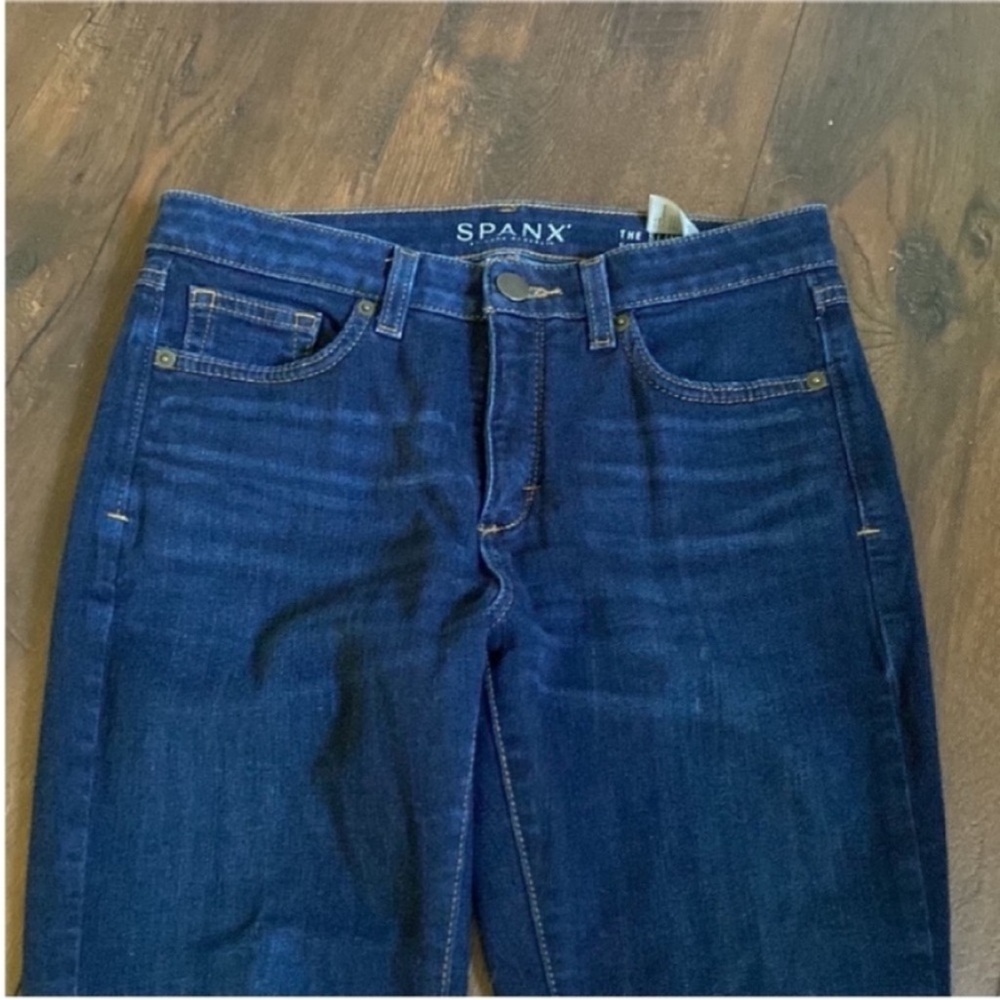 SPANX Spanx Jeans The Slim X Skinny Stretch Denim Jeans Dark Wash size 27 - Picture 4 of 11